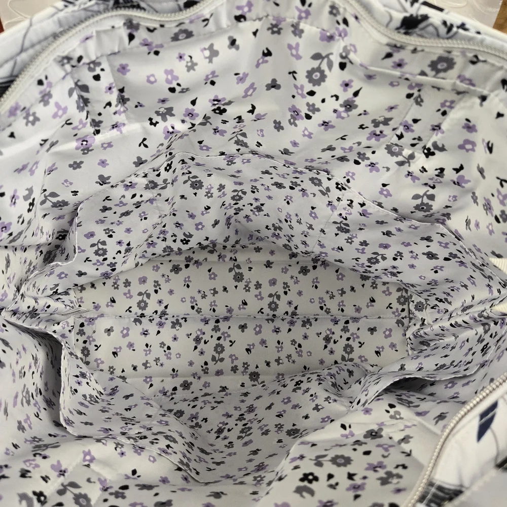 Vera Bradley Vera Tote Bag Twilight Garden - Picture 8 of 15